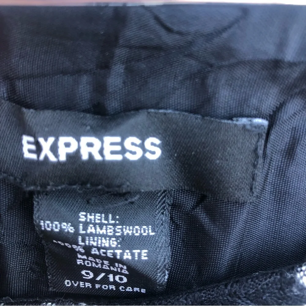 Y2K Express lambswool check flared midi skirt 9/10